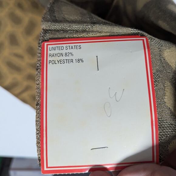 Vintage Brunschwig & Fils Namibia Figured Woven Dijon Giraffe Animal Print - Picture 4 of 4